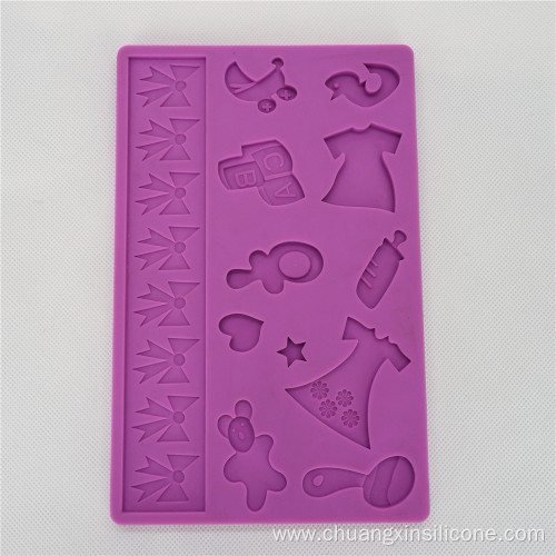 Silicone Bakeware Tool Cake Decoration Mould Kid Set